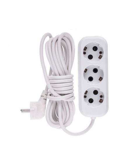 Удлинитель бытовой с заземлением 5 м 3 розетки 95967, фото , изображение 3 - Метэкс