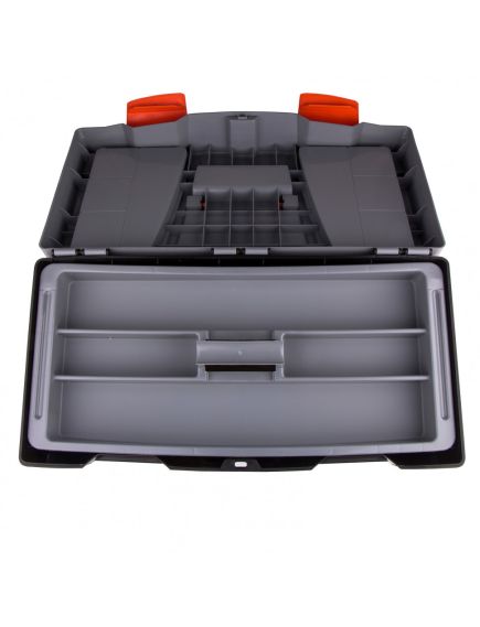 Ящик для инструмента 24" 590 х 300 х 300 мм пластик STELS 90706, фото , изображение 4 - Метэкс