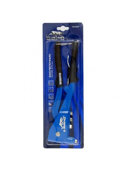 Заклепочник 270 мм литой заклепки 2,4-4,8 мм БАРС 40425, фото , изображение 2 - Метэкс