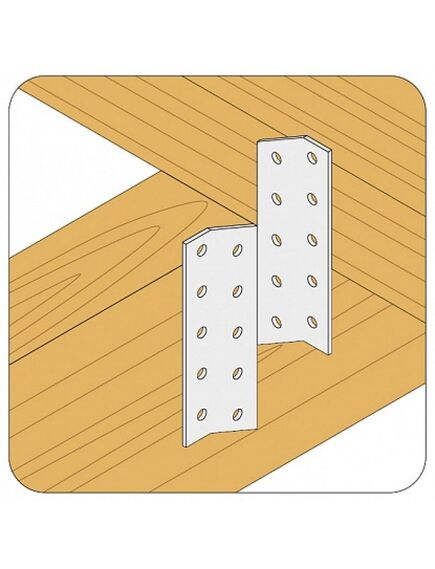 Держатель балки DB 210 х 40 х 40 мм правый, фото , изображение 3 - Метэкс