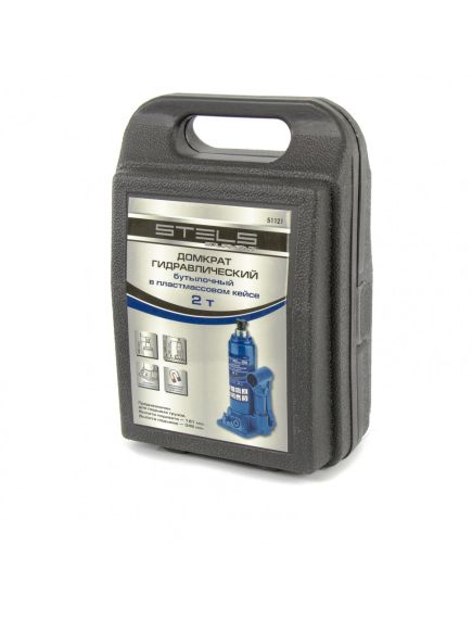 Домкрат гидравлический бутылочный (2 т, 181-345 мм) STELS 51121, фото , изображение 5 - Метэкс