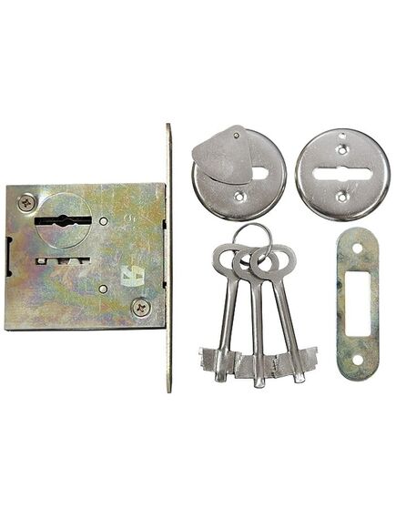 Замок врезной 3В-8-4 сувальдный, фото , изображение 2 - Метэкс