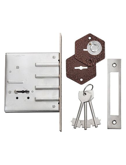 Замок врезной 3В-3 цилиндрованный, фото , изображение 2 - Метэкс