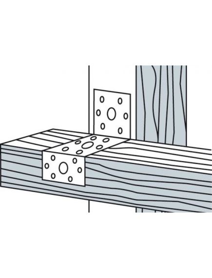 Крепежный уголок Z-образный KUZ 2,0мм 35х70х55, фото , изображение 3 - Метэкс