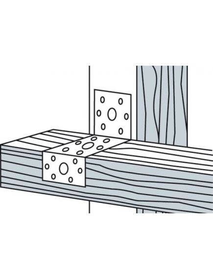 Крепежный уголок Z-образный KUZ 2,0мм 45х90х65, фото , изображение 3 - Метэкс
