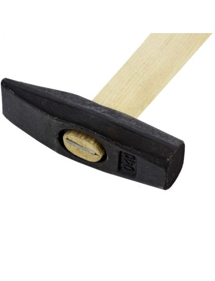 Молоток слесарный 400 г квадратный боек деревянная рукоятка РОССИЯ 10265, фото , изображение 2 - Метэкс