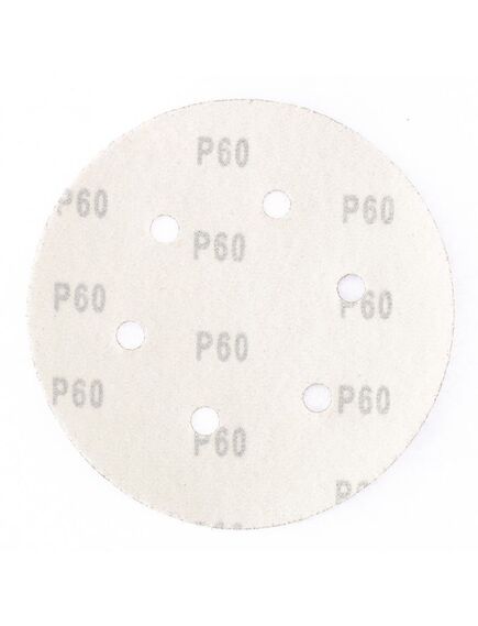 Круг абразивный на ворсовой подложке под "липучку" перфорированный 150 мм P180 5 шт MATRIX 73843, фото , изображение 2 - Метэкс