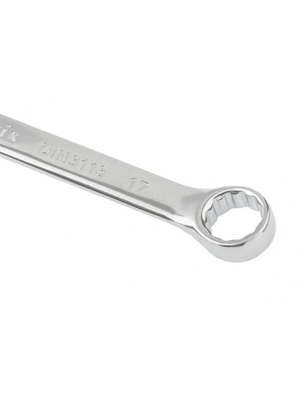 Ключ комбинированный 17 мм полированный хром MATRIX 15161, фото , изображение 2 - Метэкс