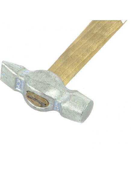 Молоток слесарный 200 г круглый боек деревянная рукоятка РОССИЯ 10238, фото , изображение 2 - Метэкс