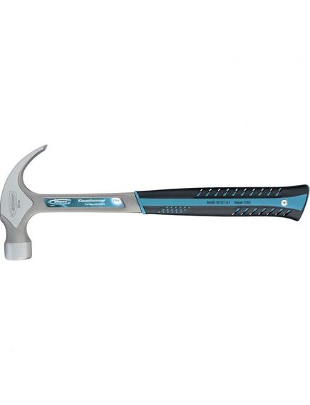 Молоток-гвоздодер 570 г цельнокованый трехкомпонентная рукоятка GROSS 10470, фото , изображение 4 - Метэкс