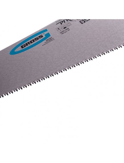 Ножовка по дереву 500 мм 7-8 TPI "PIRANHA" каленый зуб 3D двухкомпонентная рукоятка GROSS 24101, фото , изображение 2 - Метэкс