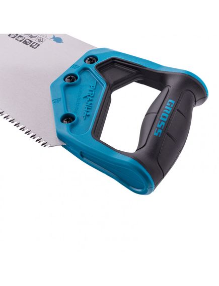 Ножовка по дереву 500 мм 7-8 TPI "PIRANHA" каленый зуб 3D двухкомпонентная рукоятка GROSS 24101, фото , изображение 3 - Метэкс