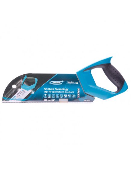 Пила для фанеры с запилом 300 мм 11-12 TPI "PIRANHA" каленый зуб 3D GROSS 23144, фото , изображение 4 - Метэкс