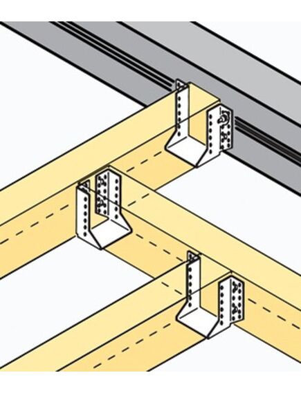 Опора бруса закрытая 100х140х76 2,0мм, фото , изображение 3 - Метэкс