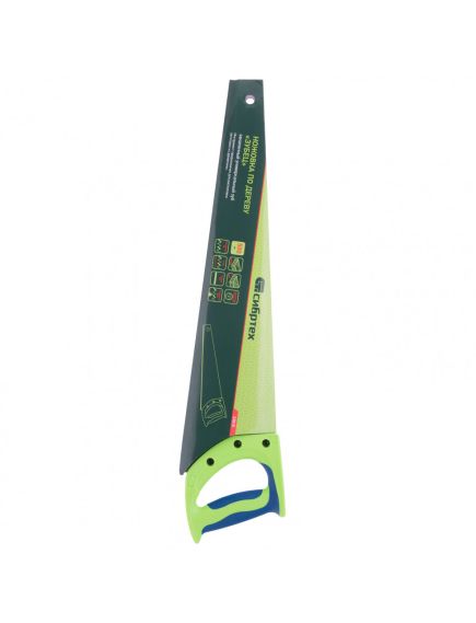 Ножовка по дереву 500 мм шаг зубьев 7 мм "Зубец" каленый зуб 2D СИБРТЕХ 23818, фото , изображение 4 - Метэкс