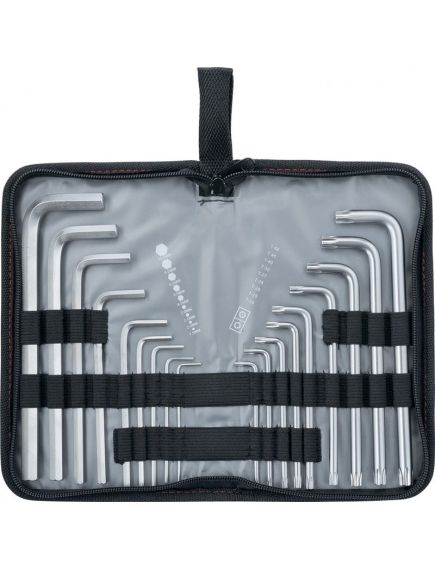 Набор ключей имбусовых 1,5-10 мм HEX-TORX 18 шт удлиненные MATRIX 12315, фото , изображение 4 - Метэкс