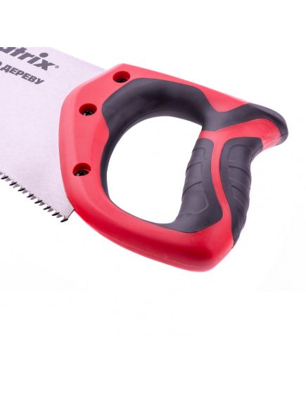 Ножовка по дереву 400 мм 7-8 TPI каленый зуб 3D двухкомпонентная рукоятка MATRIX 23540, фото , изображение 2 - Метэкс