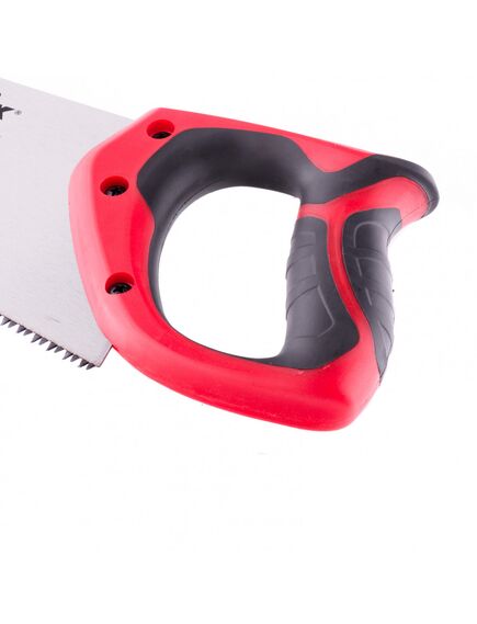 Ножовка по дереву 450 мм 7-8 TPI каленый зуб-3D двухкомпонентная рукоятка MATRIX 23541, фото , изображение 3 - Метэкс