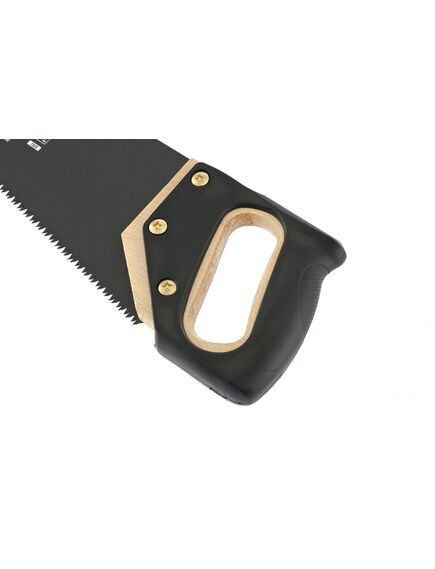 Ножовка по дереву 550 мм 7-8 TPI каленый зуб 3D тефлоновое покрытие деревянная рукоятка MATRIX 23579, фото , изображение 3 - Метэкс