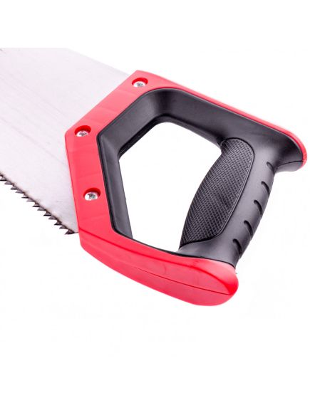 Ножовка по дереву 400 мм 5-6 TPI каленый крупный зуб 2D двухкомпонентная рукоятка MATRIX 23556, фото , изображение 3 - Метэкс