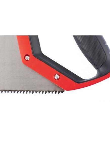 Ножовка по дереву 450 мм 5-6 TPI каленый крупный зуб 2D двухкомпонентная рукоятка MATRIX 23558, фото , изображение 3 - Метэкс