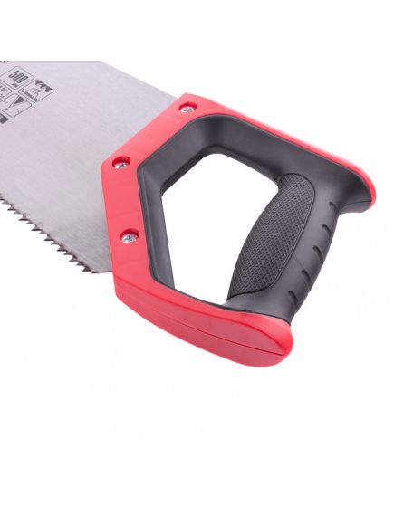 Ножовка по дереву 500 мм 5-6 TPI каленый зуб 2D двухкомпонентная рукоятка MATRIX 23560, фото , изображение 3 - Метэкс