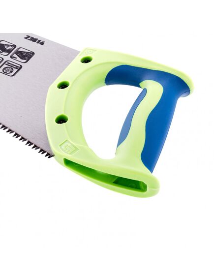 Ножовка по дереву 450 мм 7-8 TPI "Зубец" каленый зуб 3D СИБРТЕХ 23814, фото , изображение 3 - Метэкс