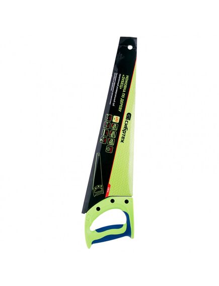 Ножовка по дереву 450 мм 7-8 TPI "Зубец" каленый зуб 3D СИБРТЕХ 23814, фото , изображение 4 - Метэкс