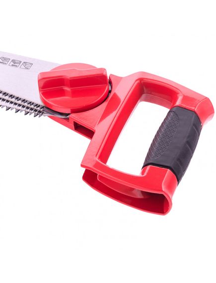 Ножовка по дереву 3 в одном: ножовка, 3 рабочих полотна обрезиненная рукоятка MATRIX 23575, фото , изображение 4 - Метэкс