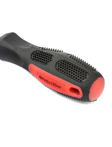 Отвертка PH0 х 100 мм Anti-Slip 2 компонентная рукоятка MATRIX 12238, фото , изображение 3 - Метэкс