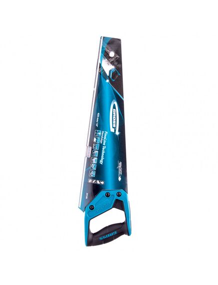 Ножовка по дереву 450 мм 7-8 TPI "PIRANHA" каленый зуб 3D двухкомпонентная рукоятка GROSS 24100, фото , изображение 4 - Метэкс