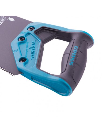 Ножовка по дереву 450 мм 11-12 TPI "PIRANHA" каленый зуб 3D тефлоновое покрытие GROSS 24106, фото , изображение 3 - Метэкс