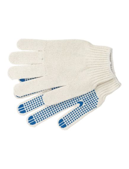 Перчатки х/б с ПВХ точкой 10 кл "ЛАЙТ", фото , изображение 2 - Метэкс