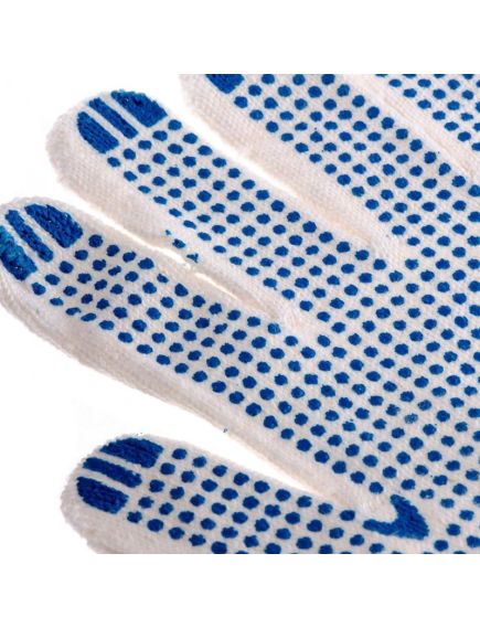 Перчатки х/б с ПВХ точкой 10 кл "ЛАЙТ", фото , изображение 5 - Метэкс