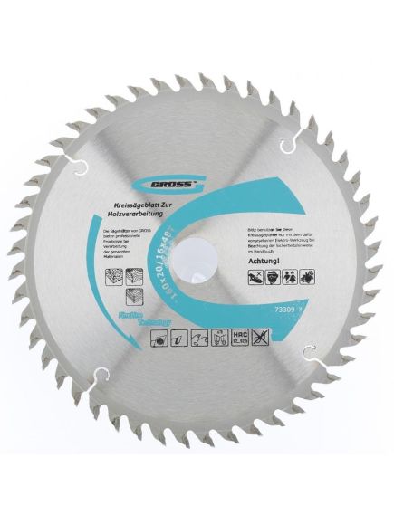 Пильный диск по дереву 160 x 20 мм 48 зубьев кольцо 16/20 GROSS 73309, фото , изображение 4 - Метэкс