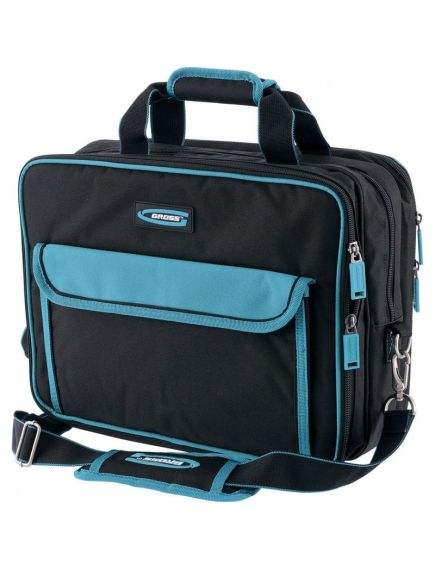 Сумка для инструмента 31 карман 400 х 170 х 300 мм отсек для ноутбука наплечный ремень GROSS 90271, фото , изображение 3 - Метэкс