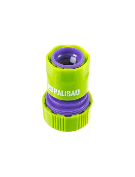 Соединитель-адаптер пластмассовый 3/4 внешняя резьба соединитель шланга 3/4 PALISAD 65755, фото , изображение 2 - Метэкс