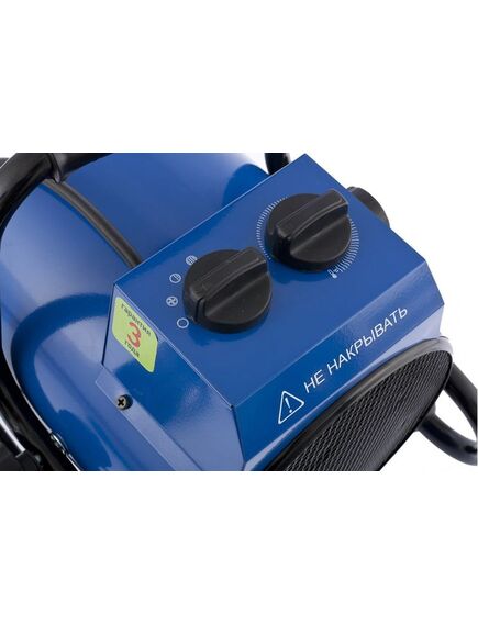 Тепловая пушка электрическая / ТЭН (3 кВт, 220 В) СИБРТЕХ ТВ-3 (96433), фото , изображение 2 - Метэкс