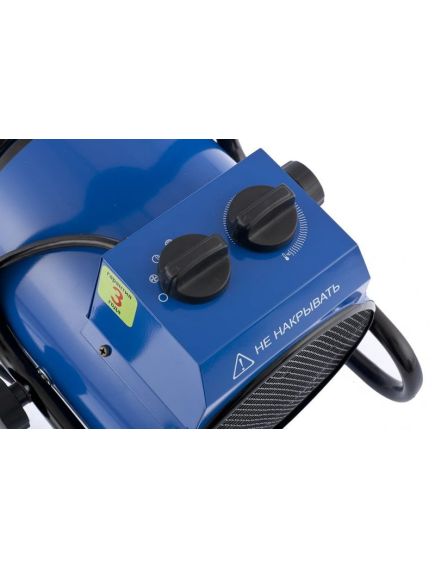 Тепловая пушка электрическая / ТЭН (2 кВт, 220 В) СИБРТЕХ ТВ-2 (96432), фото , изображение 2 - Метэкс