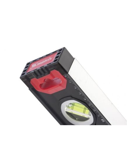 Уровень алюминиевый 1000 мм фрезерованный, 3 глазка, двухкомпонентные рукоятки, MATRIX 34363, фото , изображение 2 - Метэкс