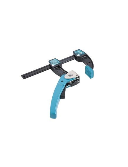 Струбцина реечная быстрозажимная металлический корпус рычажный храповой механизм 100 мм GROSS 20717, фото , изображение 2 - Метэкс