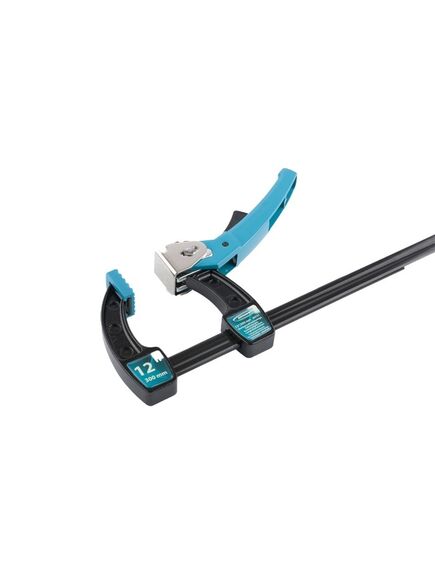 Струбцина реечная быстрозажимная металлический корпус рычажный храповой механизм 300 мм Gross, фото , изображение 3 - Метэкс