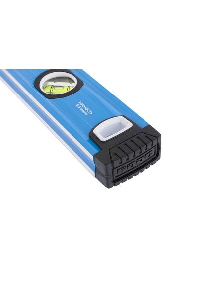 Уровень алюминиевый 800 мм профиль 1,6 мм, фрезерованный, ударопрочные заглушки, 3 глазка БАРС 34424, фото , изображение 2 - Метэкс