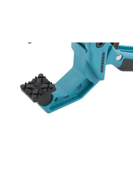 Струбцина клещеобразная 38 мм пластиковый корпус храповой механизм жесткой фиксации GROSS 20801, фото , изображение 4 - Метэкс