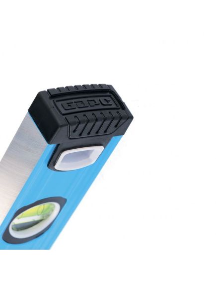 Уровень алюминиевый 1800 мм профиль 1,6 мм, фрезерованный, ударопрочные заглушки 3 глазка БАРС 34432, фото , изображение 2 - Метэкс