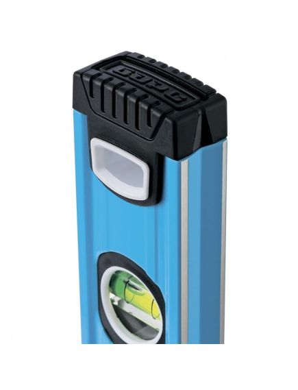 Уровень алюминиевый 1800 мм профиль 1,6 мм, фрезерованный, ударопрочные заглушки 3 глазка БАРС 34432, фото , изображение 3 - Метэкс