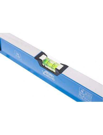 Уровень алюминиевый 800 мм двуручный, фрезерованный, ударопрочные заглушки, 3 глазка БАРС 34352, фото , изображение 3 - Метэкс