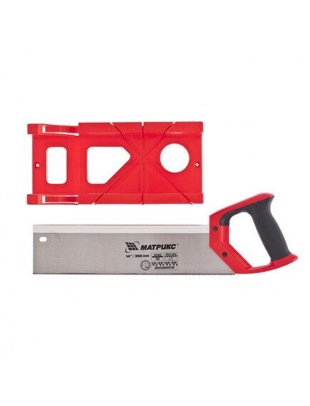 Стусло пластиковое 300 х 100 мм + обушковая пила 350 мм двухкомпонентная рукоятка MATRIX 22550, фото , изображение 3 - Метэкс