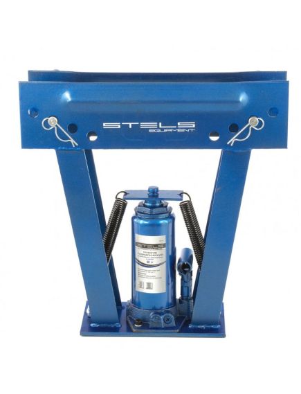 Трубогиб гидравлический 8 т в комплекте с башмаками 1/2-1 пластиковый кейс STELS 18115, фото , изображение 2 - Метэкс