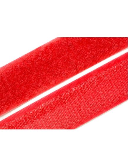 Лента велькро красный ЛВУ 205, фото , изображение 3 - Метэкс